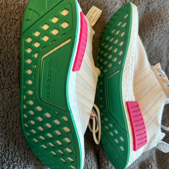 Adidas Kids White and Pink Sneakers - Picture 3 of 4
